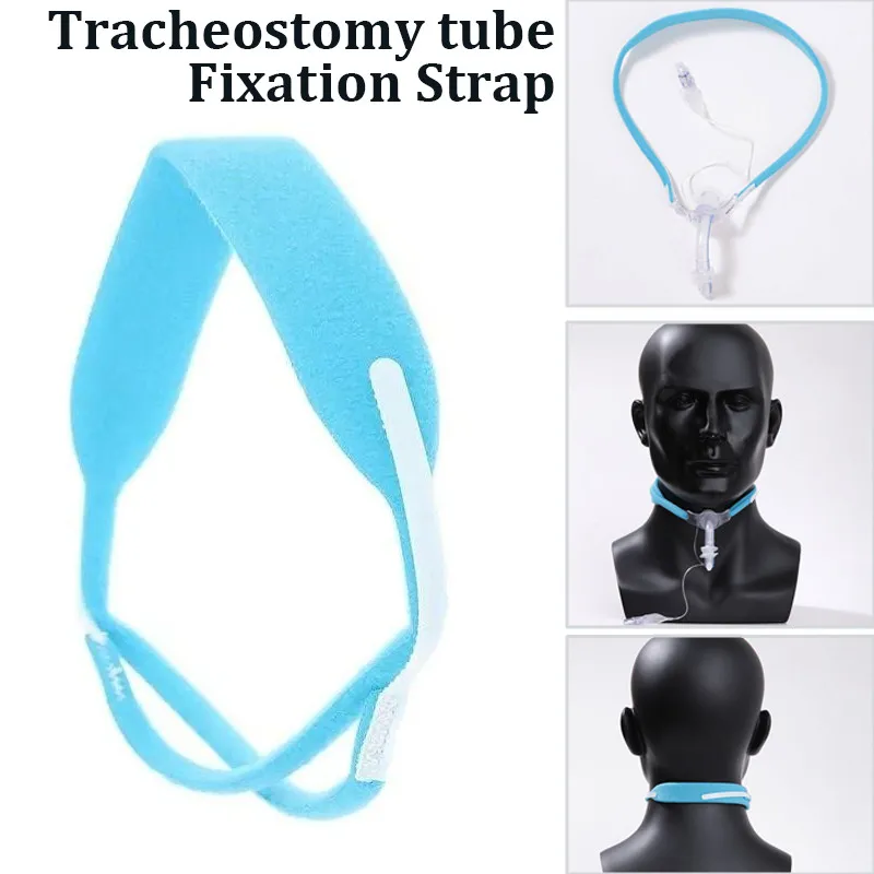 Traqueostomia Fixação Tubo Tampa, Cinta De Tubo, Ventilador De Cinto Traqueal, Espuma Esponja, 1Pc