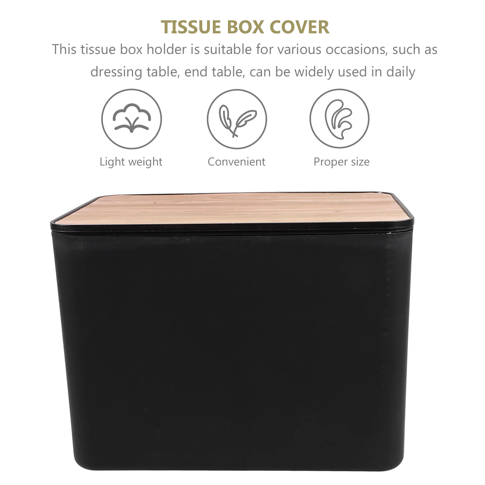 

Napkin Dispenser Tissue Box Storage Case Wet Wipes Holder PP Material Bathroom Office Car Portable Refillable Plastic