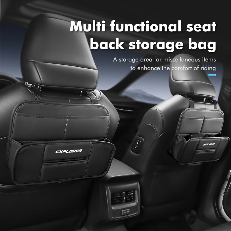 Car Seat Trunk Storage Bag Seat Back Organizer Mesh Pocket For Ford Focus mk2 mk3 mk4 Fiesta Ranger Mondeo S-MAX Kuga view 2