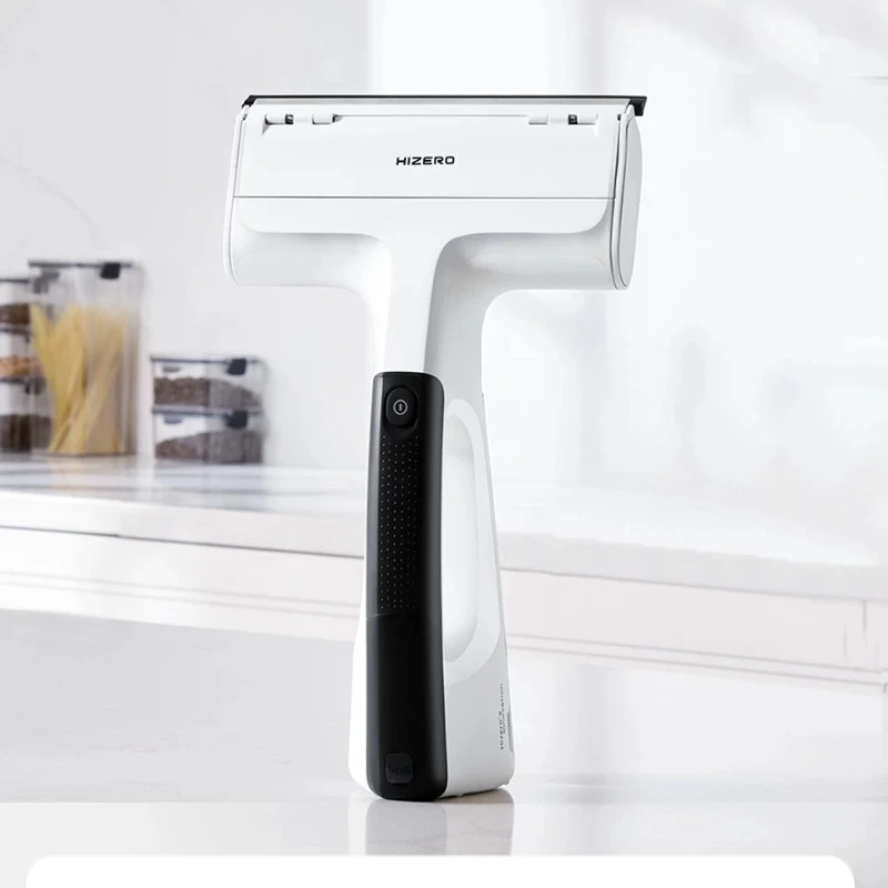 HIZERO H100 Cordless Window Cleaner Vacuum No Dust Quiet Auto Glass Wiper vacuum Stove cleaning glass desktop portable Mini type