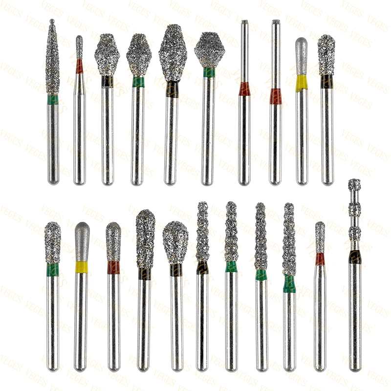 Ex Serie 10Pcs Tandheelkundige Diamant Burs Boor Fg 1.6Mm Polijsten Boren Boren Voor Hoge Snelheid Handstuk Tandartsgereedschap