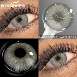 EYESHARE 1 Pair Color Contact Lenses for Eyes Blue Lenses Cosmetics Gray Colored Lenses Cosmetic Green Eye Lens Yearly Use Lens