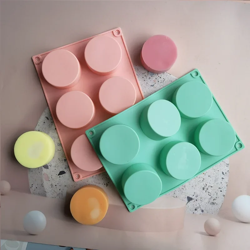 Round Cylinder Cake Molds Silicone Molds for baking cookie Chocolate Covered Bakeware Pastry Mould Round Cupcake Cake Pan