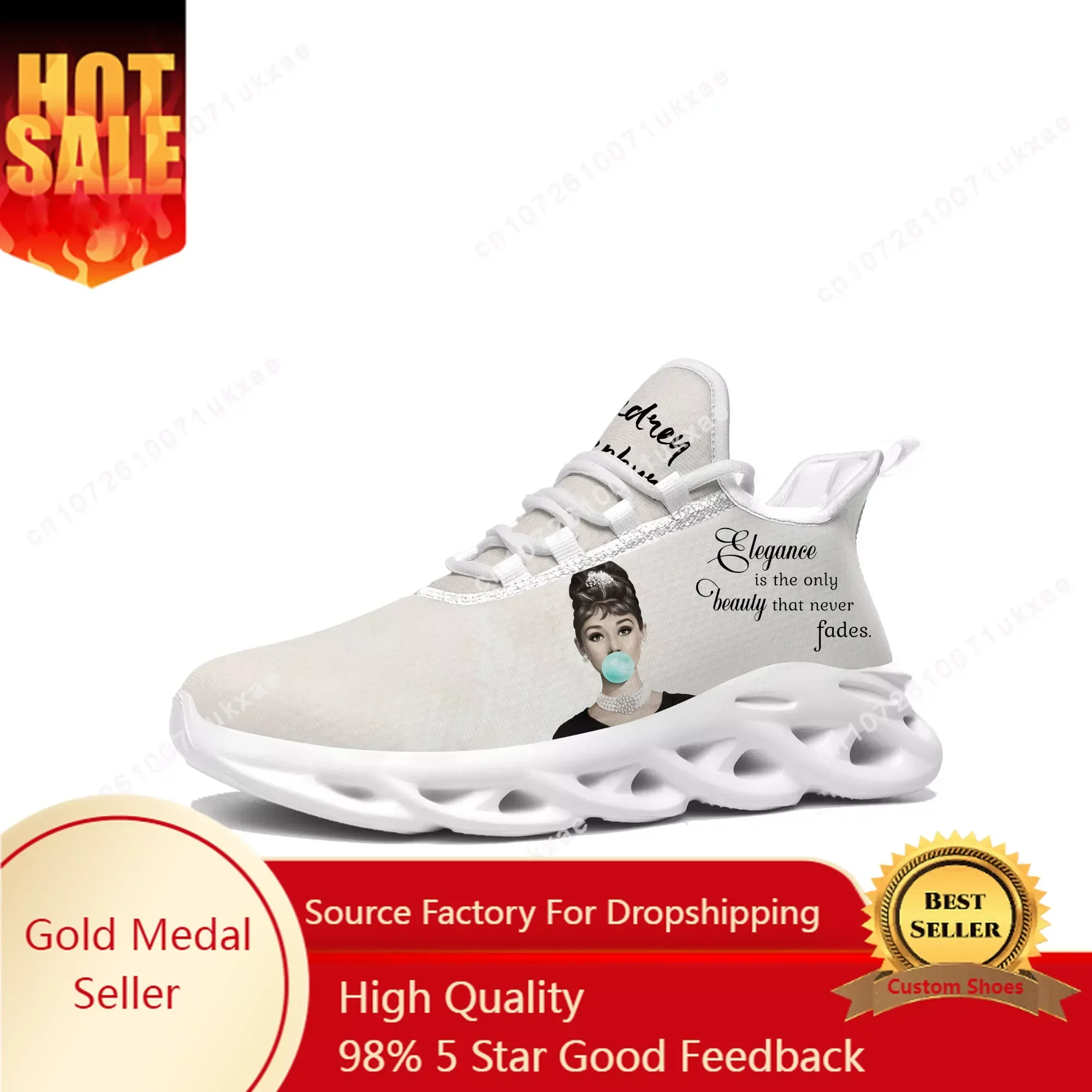 Audrey Hepburn Flats Sneakers Mens Womens Sports Running Shoes High Quality Sneaker Lace Up Mesh Footwear custom made Shoe