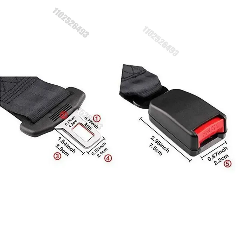 Universal Adjustable Car Safety Belt 23CM Seat Belt Extension Plug Buckle Seatbelt Clip Extender Child Universal Lengthening