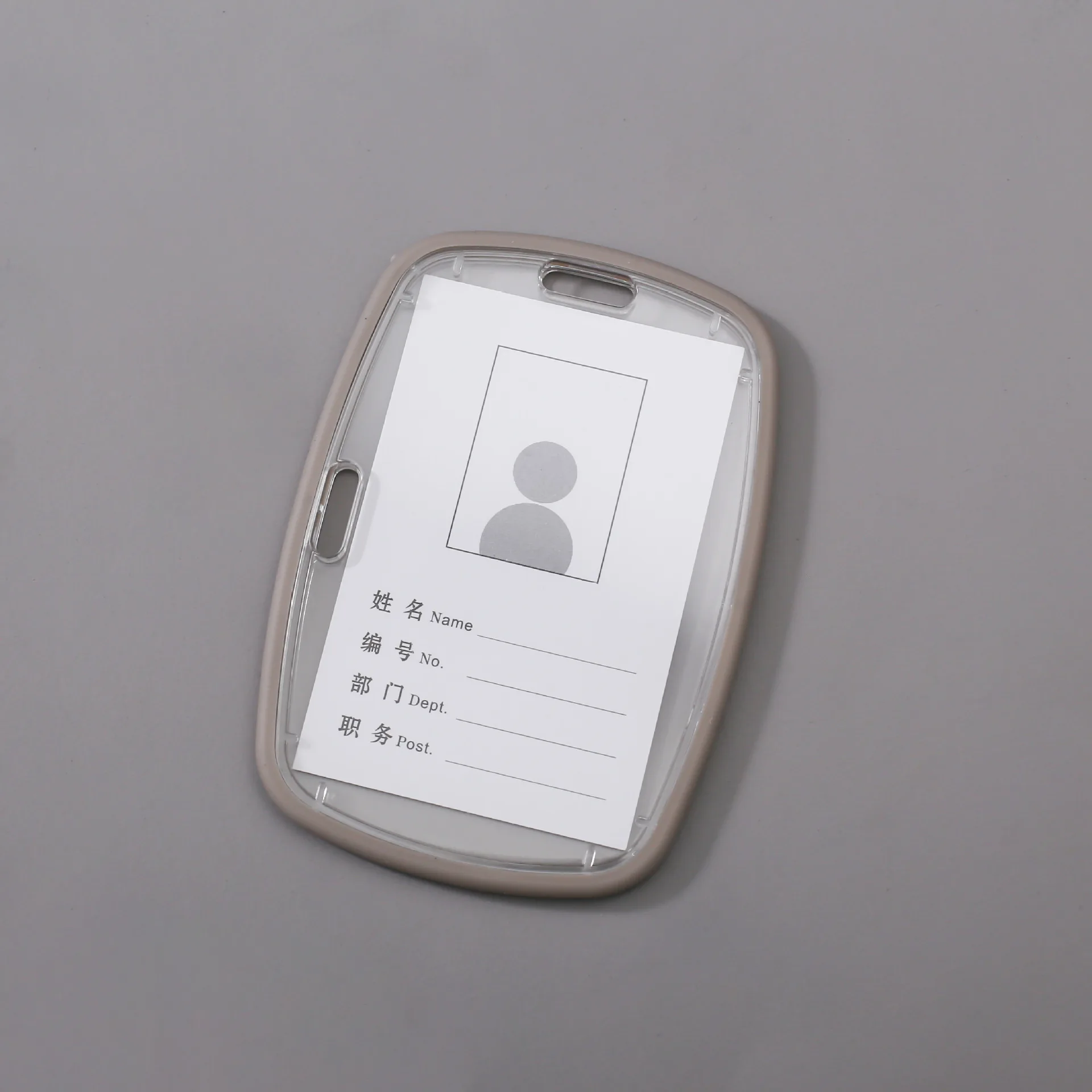 غطاء بطاقة شفاف، حامل بطاقات أكريليك، حامل بطاقات هوية أكريليك على الوجهين للمكتب والسفر والمدرسة