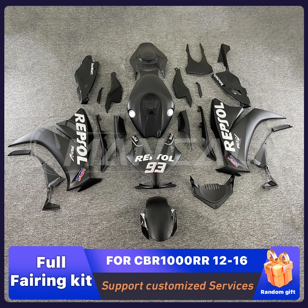 

Подходит для Honda CBR1000RR CBR 1000RR 2012-2016, комплект обтекателей из АБС-пластика, полный комплект, матовый серый обтекатель мотоцикла, окрашенный кузов на заказ