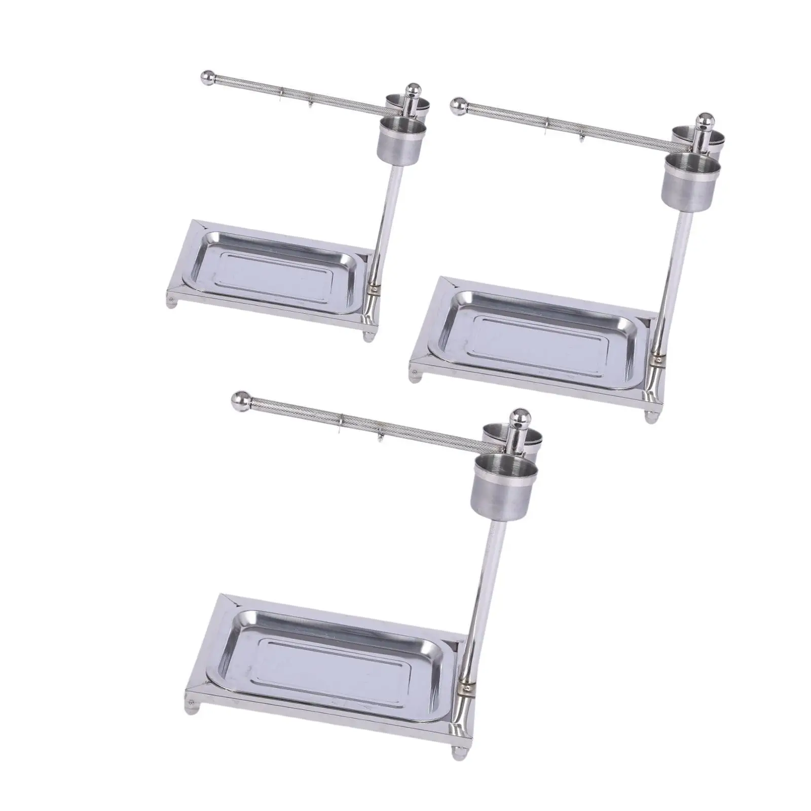 

Bird Play Shelf with Removable 2 Feeding Cups for Macaw Parakeets Cockatiel