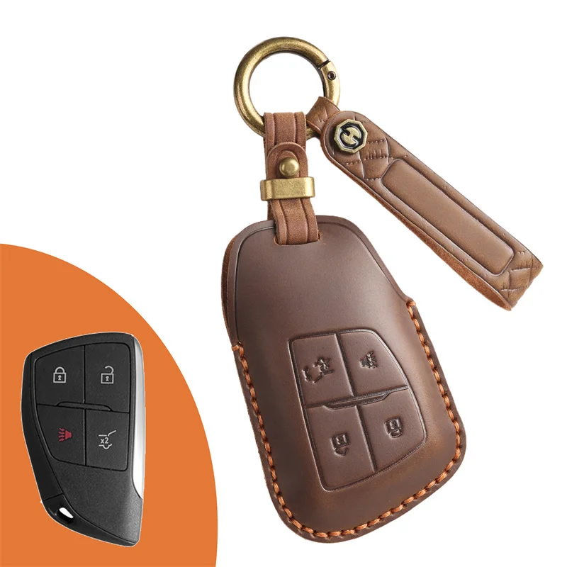 Car Key Cover Fob Case Shell for GMC Yukon Sierra At4 2024 for Buick ENVISION S Plus Avenir 2023 for Chevrolet Suburban Tahoe