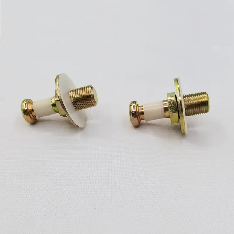 2Pcs For Vw Golf Mk2 1983-1992 Car Accessories Auto Door Lock Striker Screw Washer Bolt Touch Latch Cotter Pins 357837034