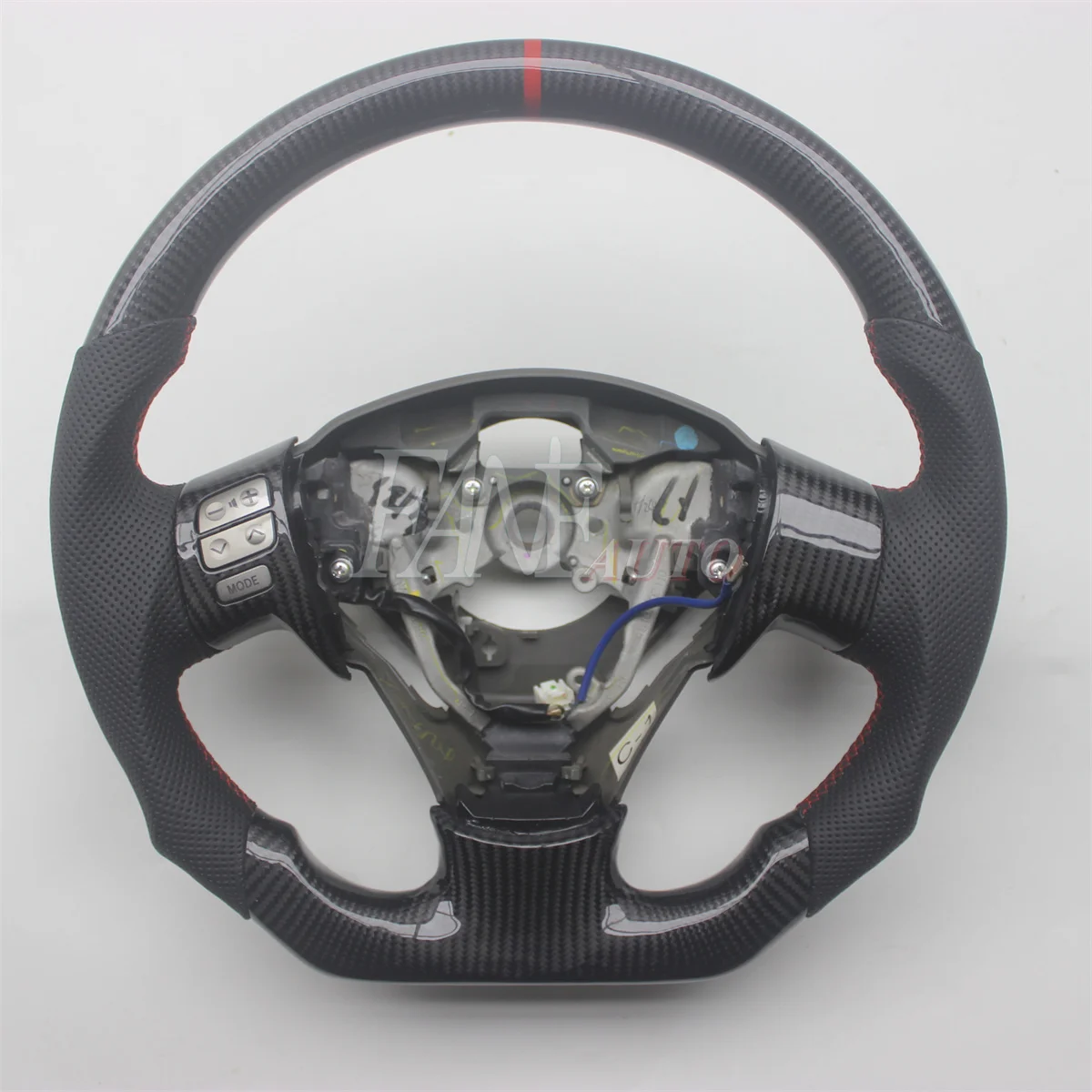 Replacement Real Carbon Fiber Steering Wheel with Leather for Toyota Corolla 2010-2013