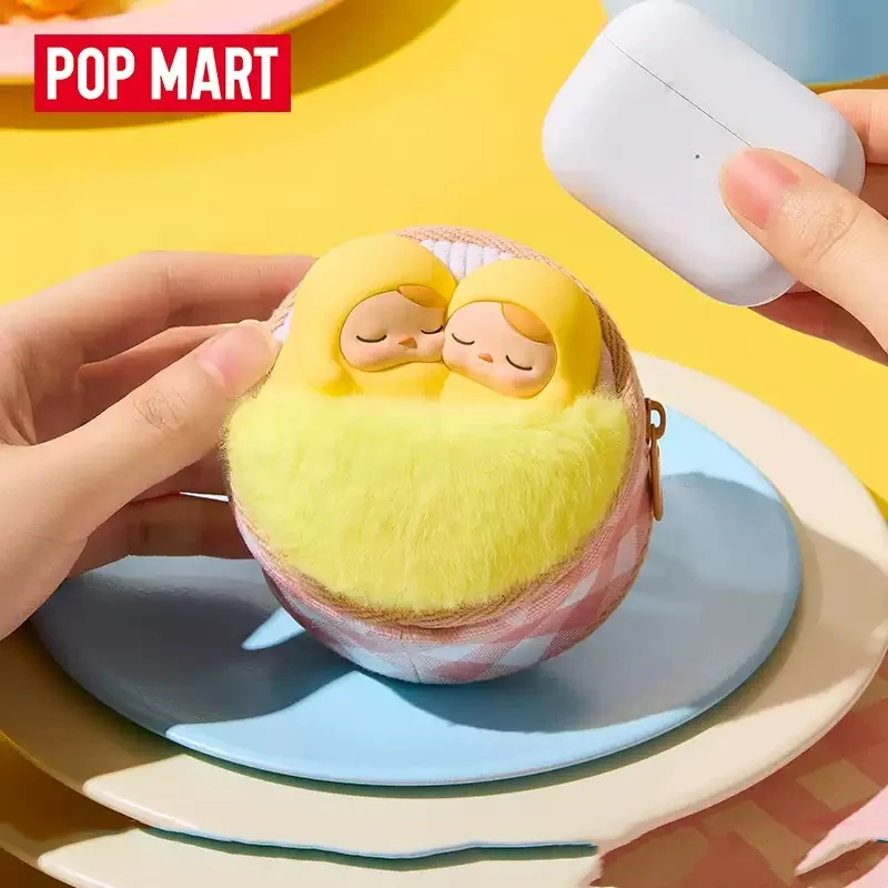 POPMART PUCKY EGG Beanie سلسلة سماعة حقيبة صندوق أعمى تخمين حقيبة اللعب الأصلية دمية لطيف أنيمي الشكل الحلي هدية #1