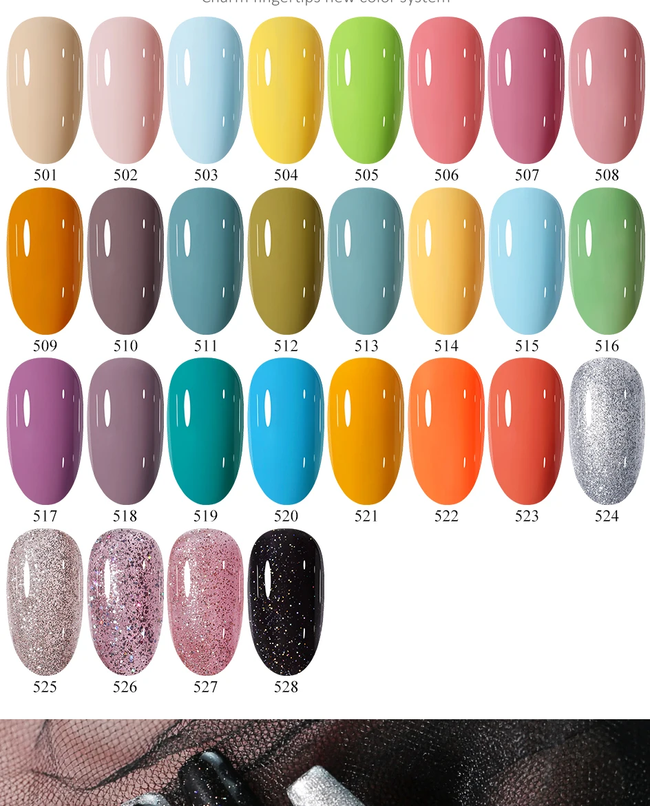 Arte Clavo 15ml 10 Stück HEMA TPO-freies Gel-Nagellack-Set Pastellfarbenes Bonbon-Lack-Kit für Salon Großhandel Großpackung Dropshipping-Lieferung – Detail 7