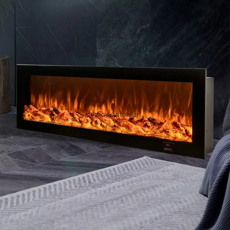 HX Wall Mounted Heater Fire Place Stove Morden Design Decoration Machine Flame Recessed Electric Fireplace