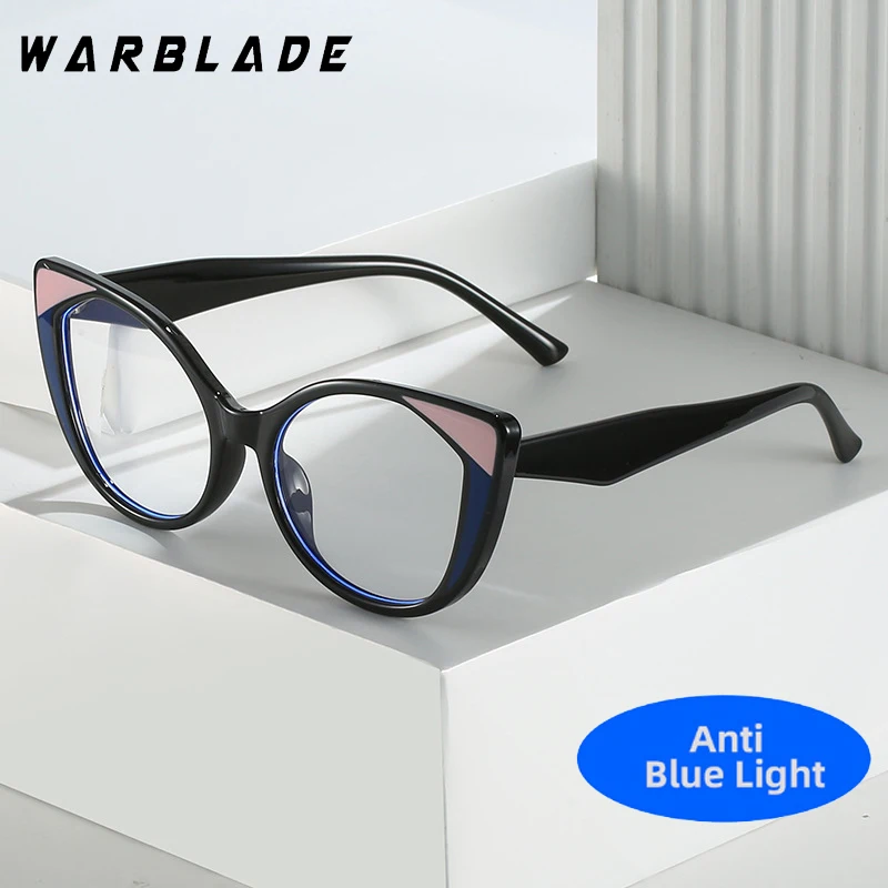 

2025 Vintage Cat Eye Glasses Frames For Women Optical Designer Luxury Anti Blue Light Computer Glasses Fashion Ladies Eyeglasses