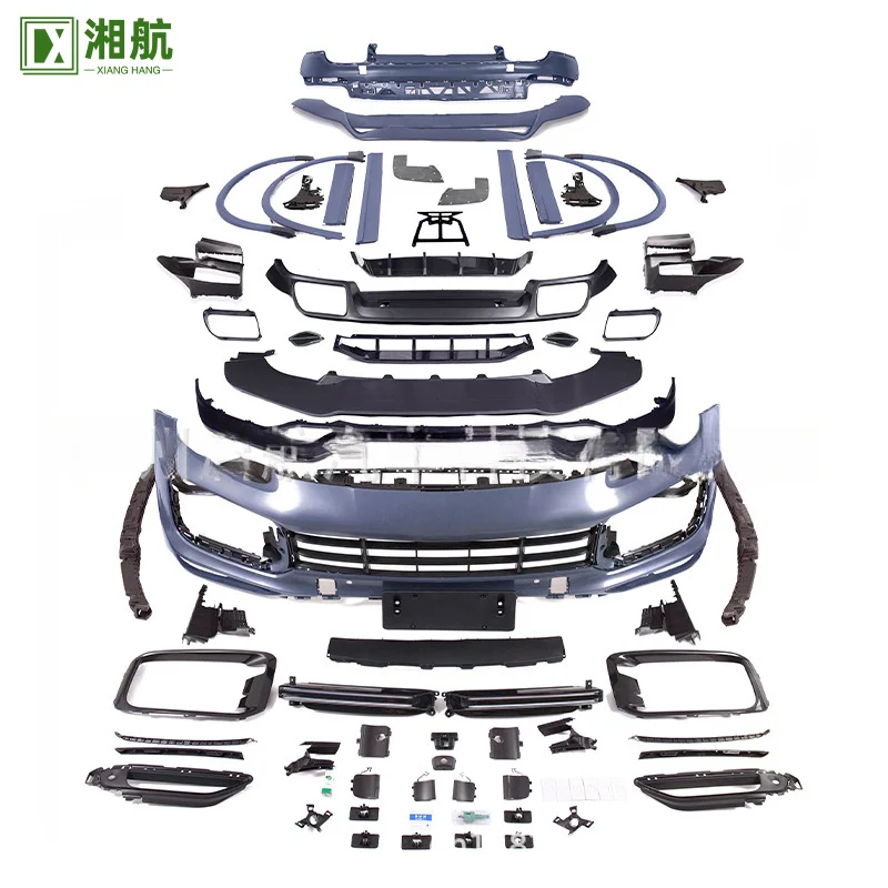 

Подходит для 18-23 Porsche Cayenne Modification Upgrade Turbo + TKT Комплект обновления передней и задней губы