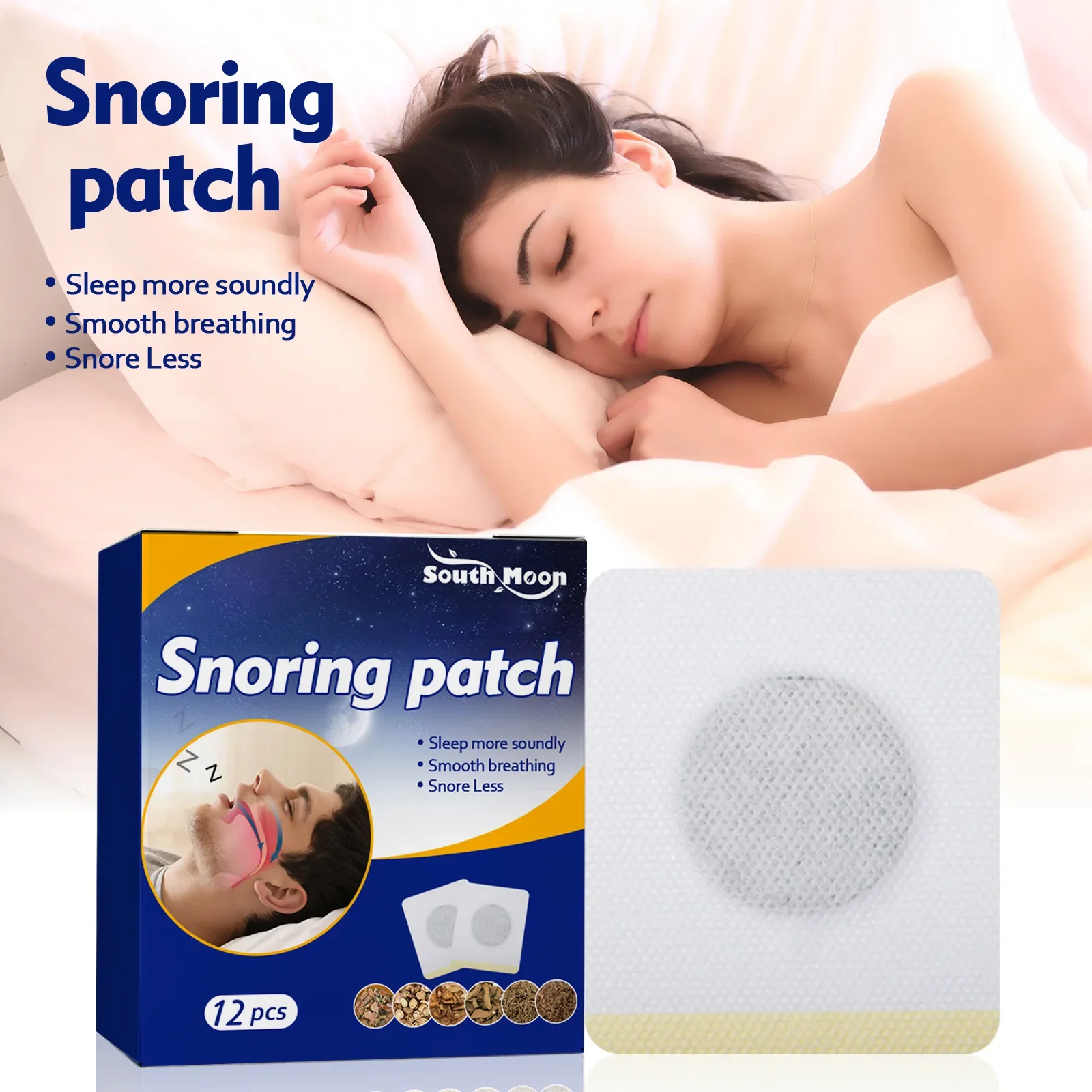 Anti-Snoring Patch Stop Snoring Help Lmproved Nighttime Sleeping Less Mouth Breath Adult Snore Care Stickers Anti Ronquidos