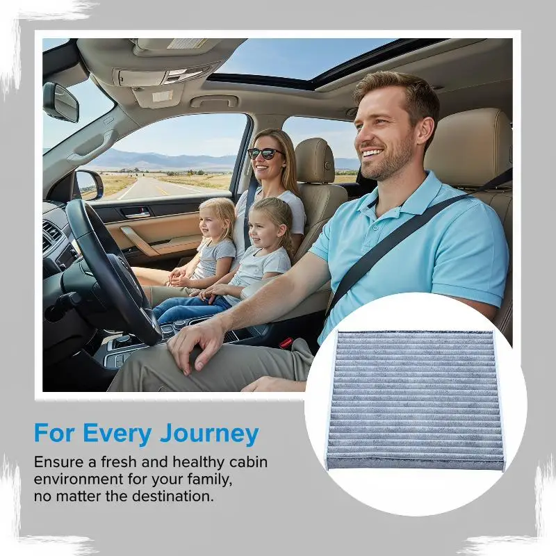 【CR】Carbon Car Air Conditioning Filter Long Service Life Durable Replacement Accessory for All Vehicle Types