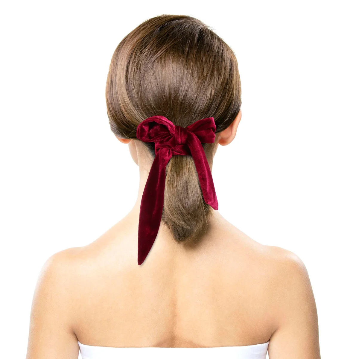 

Black Bow Ponytail Holders Hair Circle Accessories Vintage Scrunchies Bright Color Durable Excellent Workmanship Everyday