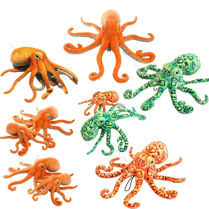 

Simulation Marine Lifelike Octopus Plush Toy Stuffed Animal Funny Realistic Octopus Dolls Soft Squid Kids ToyssGirl Xmas Gifts