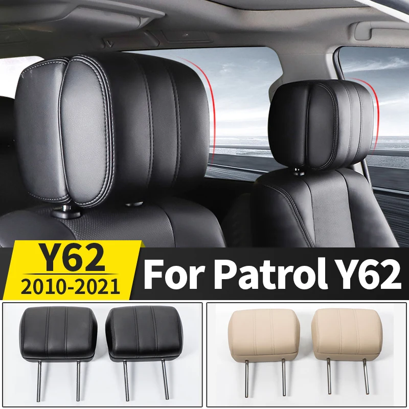 For Nissan Patrol Y62 off-Road Headrest Adjustable Memory Function Neck Pillow Interior Modification and Replacement Accessories