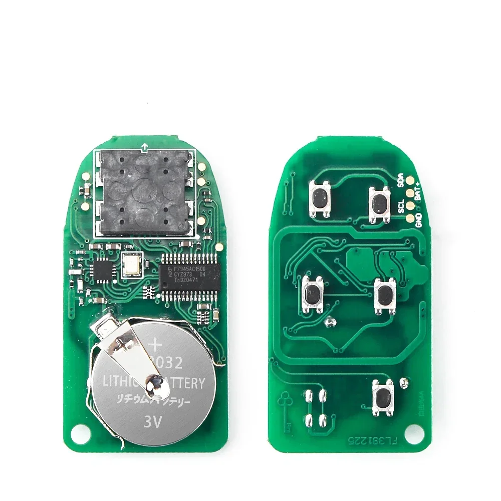KEYYOU NEW KeylessGo 433Mhz Hitag-AES 4A 칩 2/3/4/5 버튼 리모트 스마트 키 지프 체로키 듀랑고 크라이슬러 GQ4-54T용