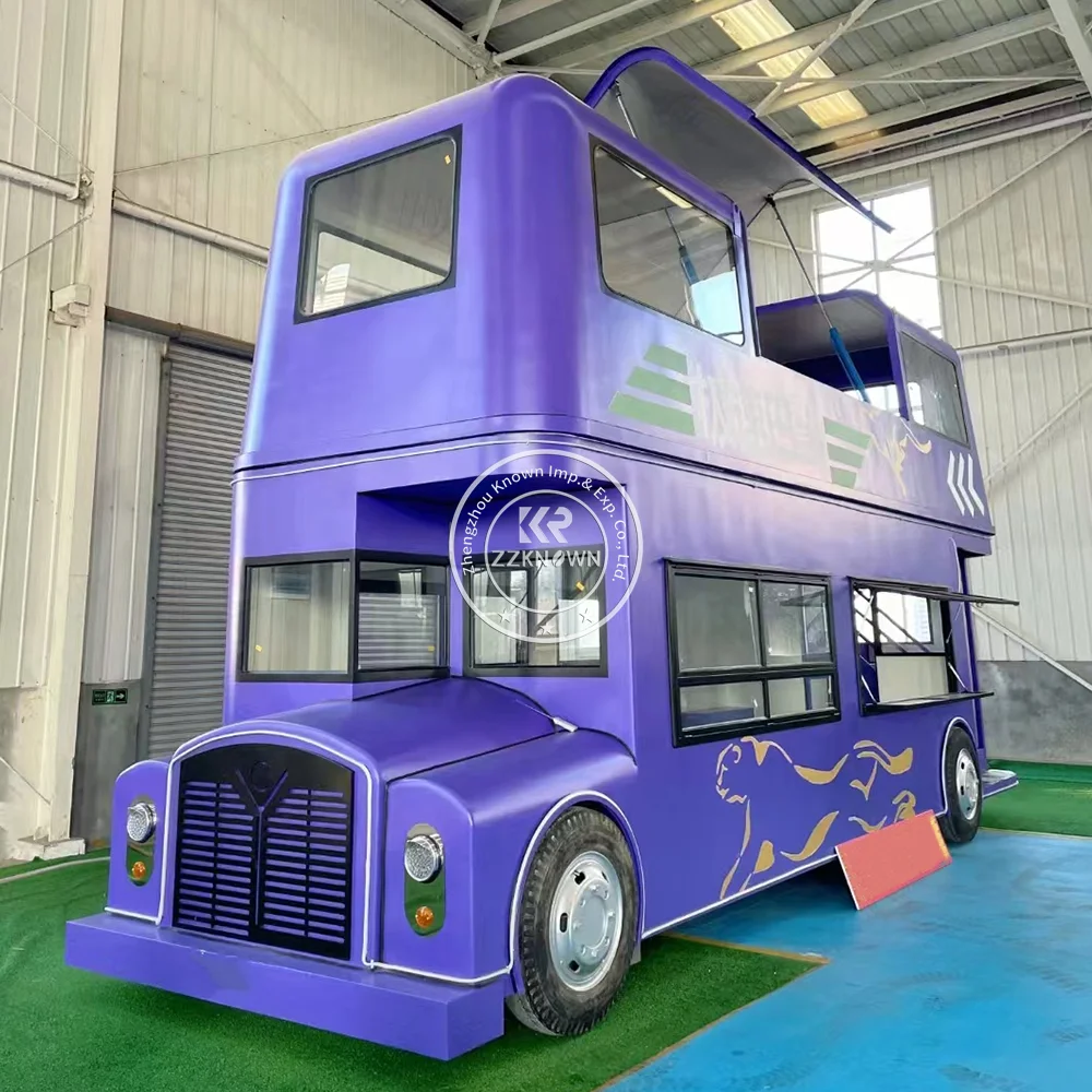 Totalmente equipado totalmente equipado com caminhão elétrico do alimento, reboque móvel, carrinho do alimento, pizza e restaurante, 2024