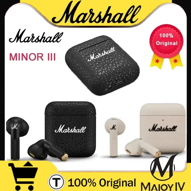 Marshall MINOR III True Wireless Bluetooth Earphones Long Ra