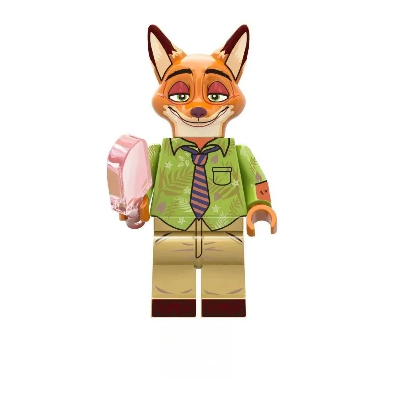 ตัวต่อซูโทเปียใหม่ ของเล่นฟิกเกอร์ MOC การ์ตูน กระต่ายจูดี้ และสุนัขจิ้งจอกนิค โมเดลสัตว์ ของเล่นเด็กชายหญิง ของขวัญวันเกิดเด็ก