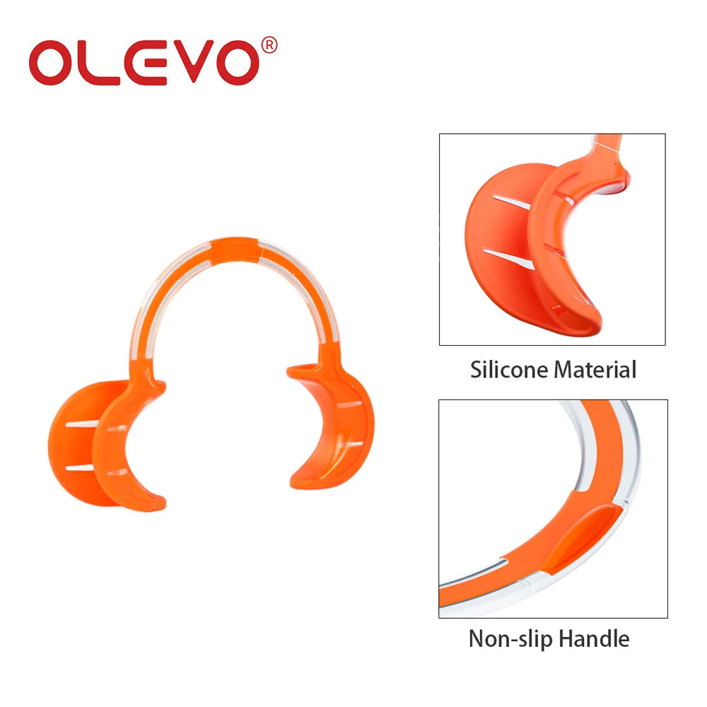 OLEVO Dental Mouth Openers C-type Soft Silicone Intraoral Lip Cheek Retractors Teeth Whitening Cheek Expander Dentistry Tools