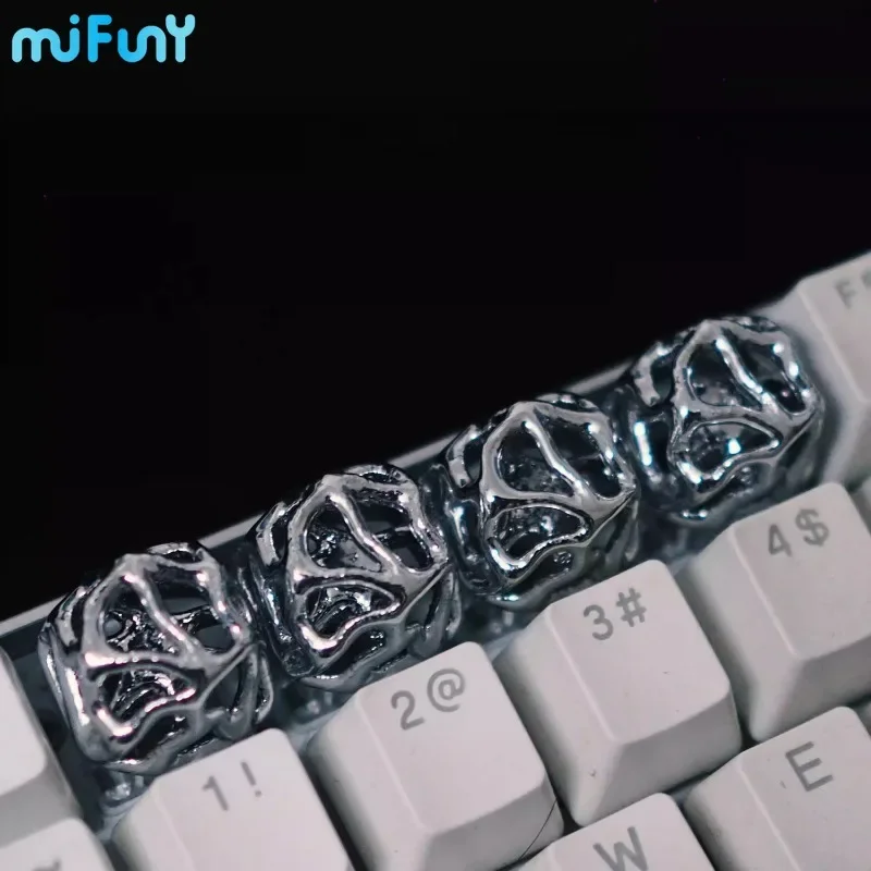 Imagem -03 - Keycaps para Teclado Mecânico Mifuny Hollow Custom Keycaps Keycap de Metal Personalizado Liga de Alumínio Presente