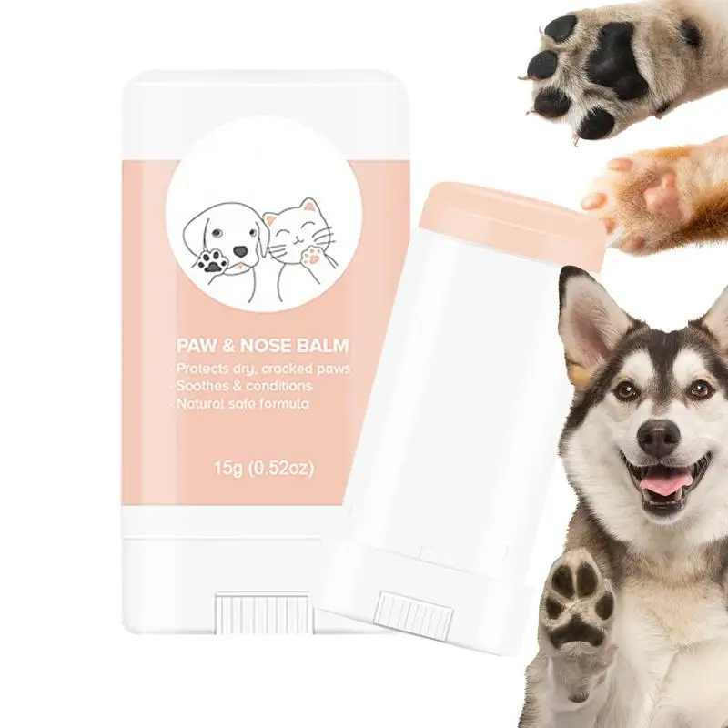 Dog Paw Balm 15g Dog Nose Balm For Dry Nose Revitalizing Cat Paw Moisturizer For Heat Sand Snow Moisturizes & Soothes Irritated