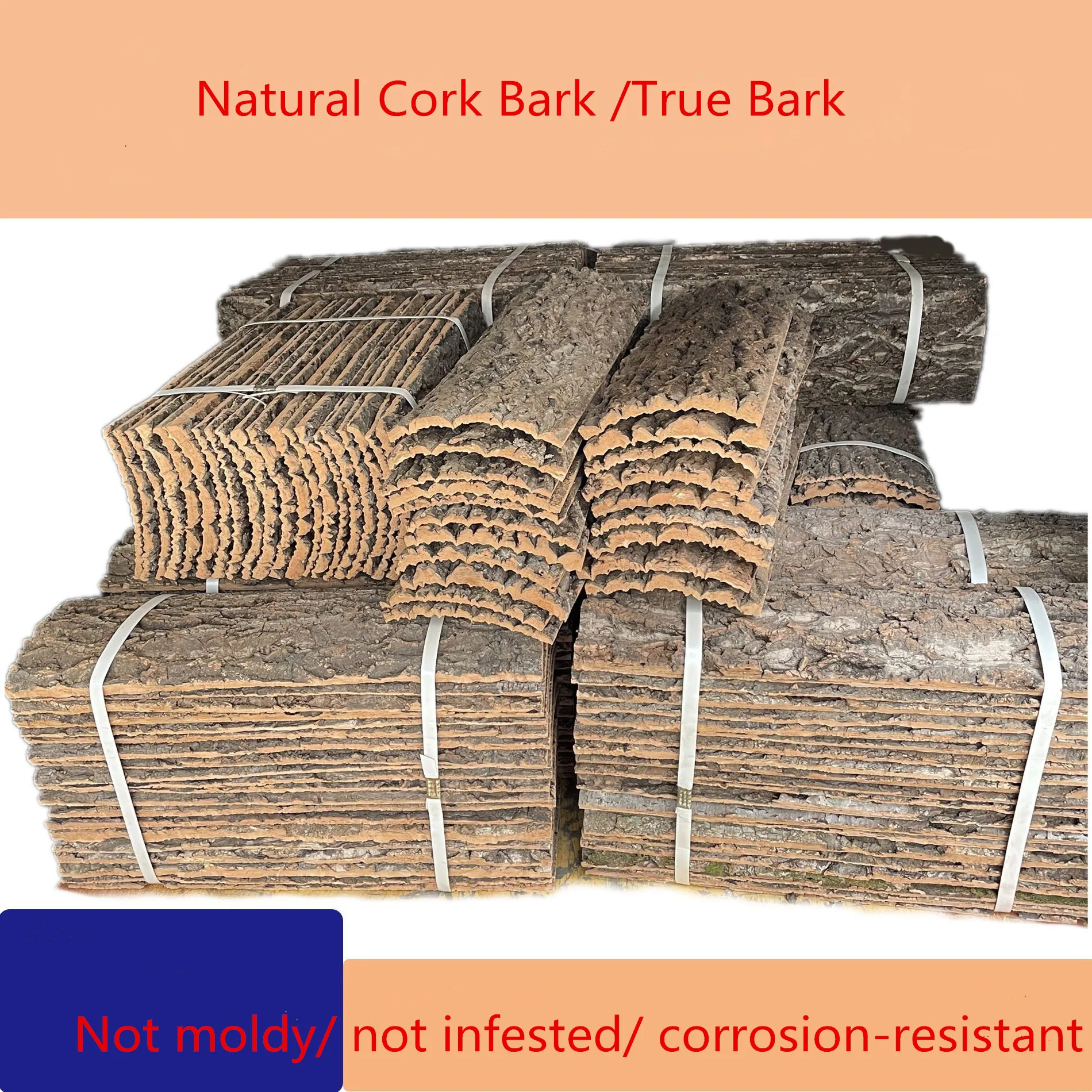 Natural Virgin Cork Bark Lizards Habitat Terrariums Deco Reptile Terrarium Background