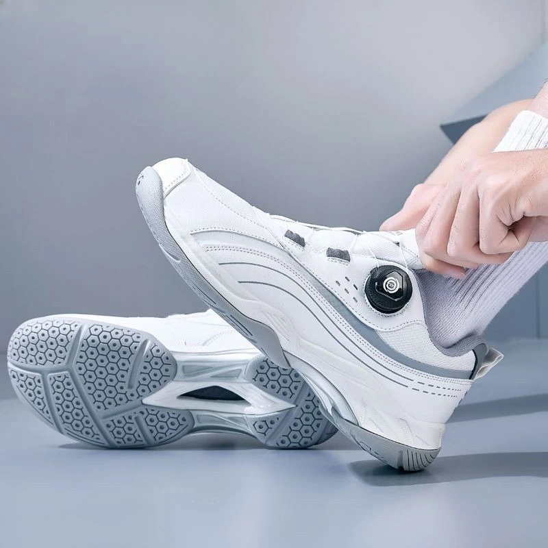

2026 Professional Badminton Shoe Unisex Non-Slip Tennis Shoes Lace Up Badminton Man Indoor Mens Shoe For Table Tennis