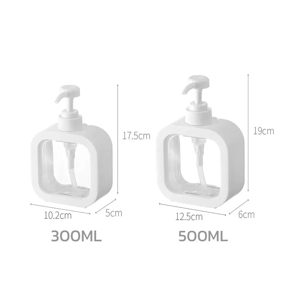耐久性のある 300/500ML ローションディスペンシングボトル取り外し可能な大容量ハンドポンプボトル詰め替え可能なソープディスペンサー