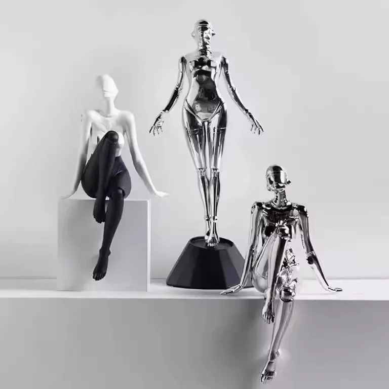 Kongshanji Machinery Ji Muse Ornament High-end Home Light Luxury Art Decoration Living Room Desktop Electroplating Figure