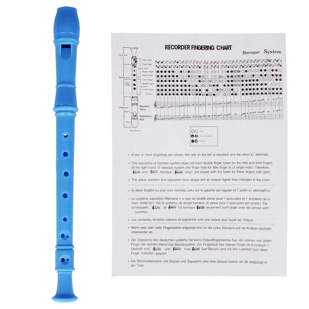 

Abs Recorder Flute For Children Beginner Music Wind Instruments Practice Hand Flexibility