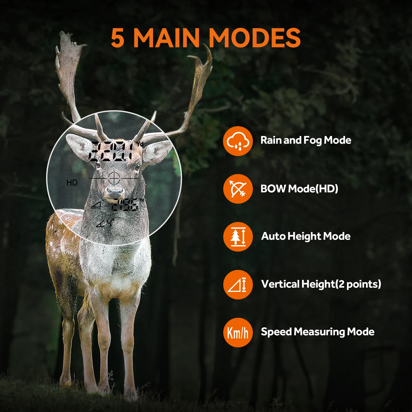 MiLESEEY Laser Rangefinder PF2E 7° Big Field Golf Distance Meter Golf Range Finder support Two-Point Height and DIY, Hunting
