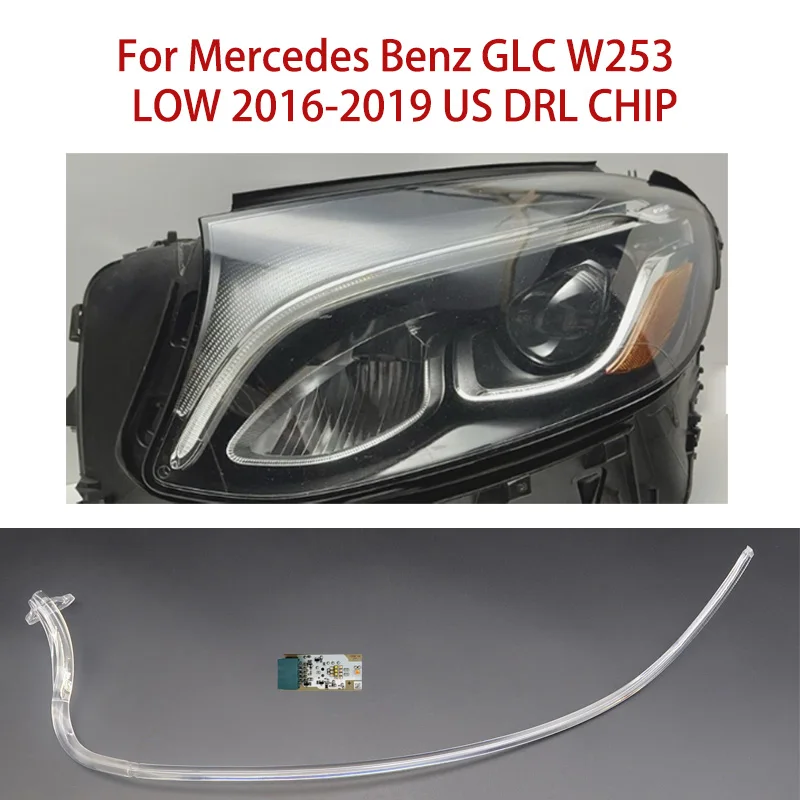 

Модуль указателя поворота подходит для Mercedes-Benz White Light Car DRL CHIP Angel Eye GLC W253 Модуль балласта 2016-2019 LOW US