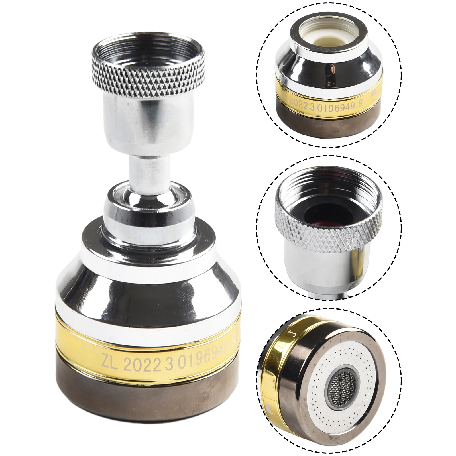 Kitchen Faucet Aerator Water Saving Nozzle Dual Function Faucet You Can Easily Switch Between Bubble Flow And Powerful Spray By