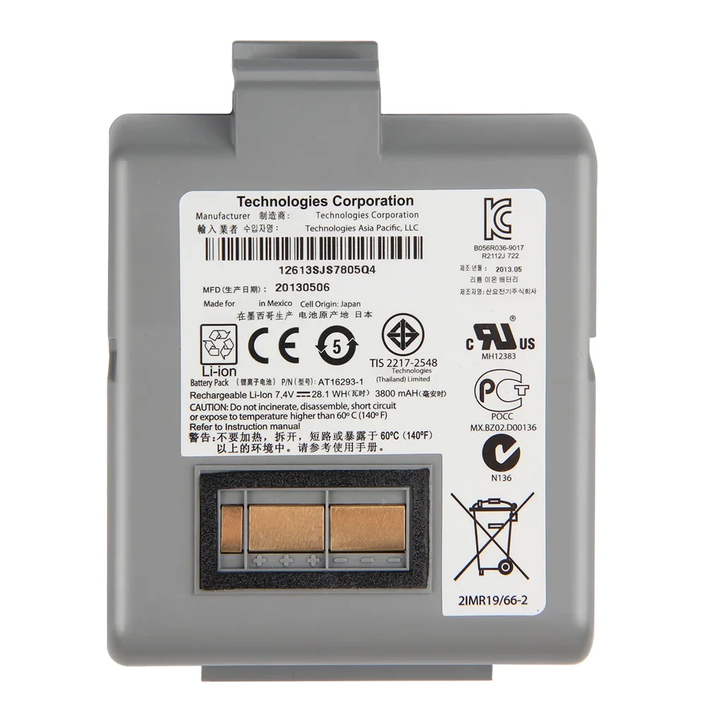 New Battery Replacement For Zebra QL420 QL420+ Plus AT16293-1