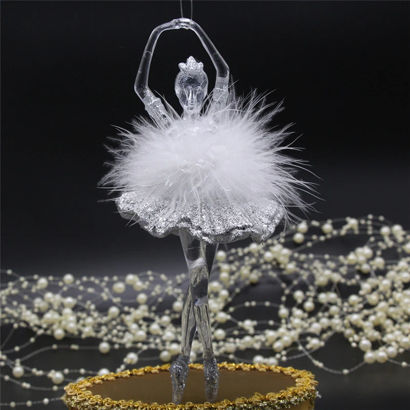 AHYONNIEX 1PC Fashion Acrylic Three-Dimensional Ballerina Dancer Pendant DIY Wedding Creative Home Decoration Tools Ornaments