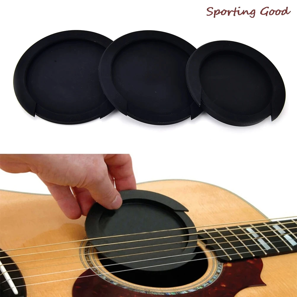 8.6/10/10.2cm Silicone Acoustic Guitar Sound Hole Cover Classic Guitar Buster Soundhole Cover Buffer Hole Protector Guitar Parts