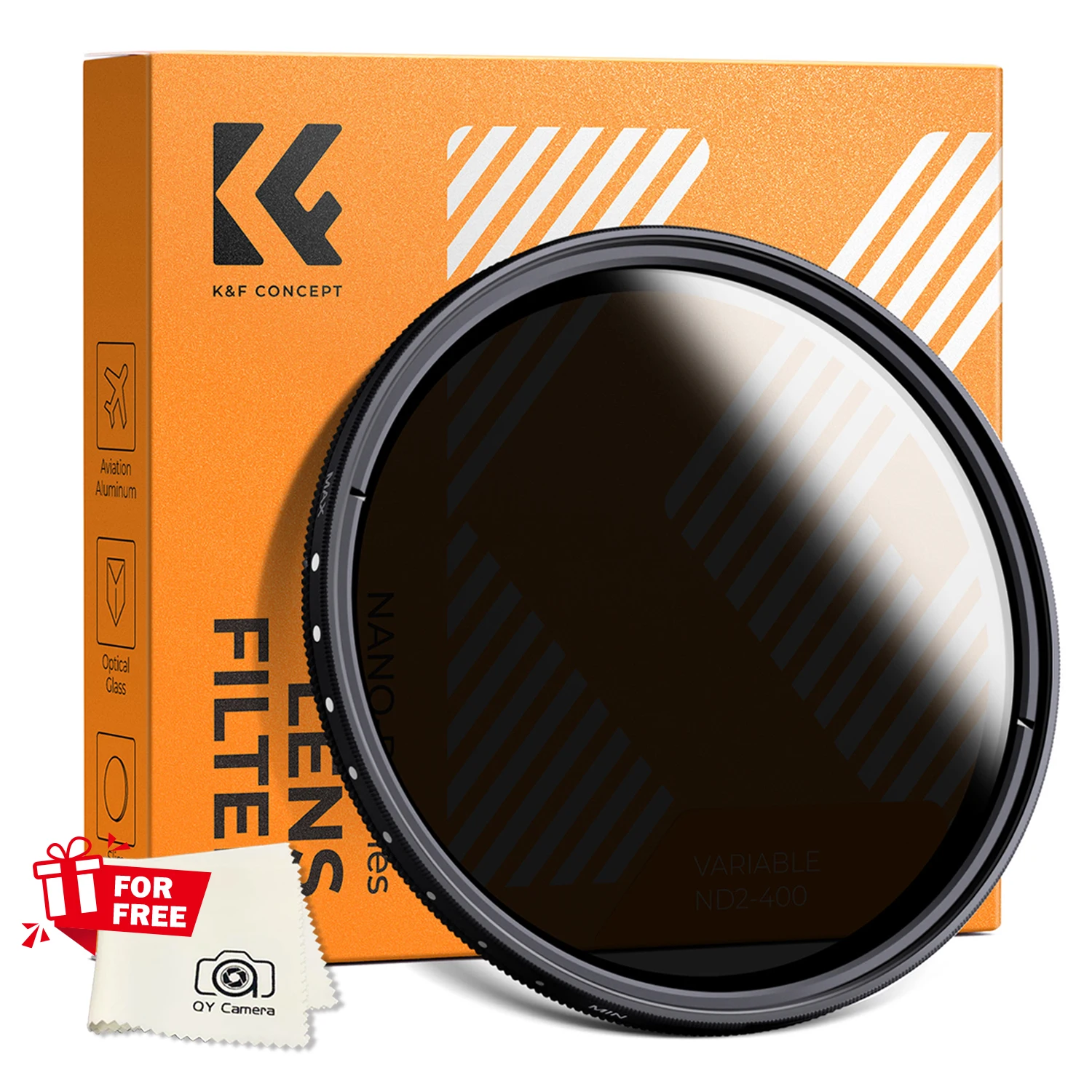 K&F Concept 67mm 可変 ND フィルター 58mm 82mm ND2 ND400 9 ストップ B シリーズ 37mm 40.5mm 43mm 46mm 49mm 52mm 55mm 77mm 62mm 72mm