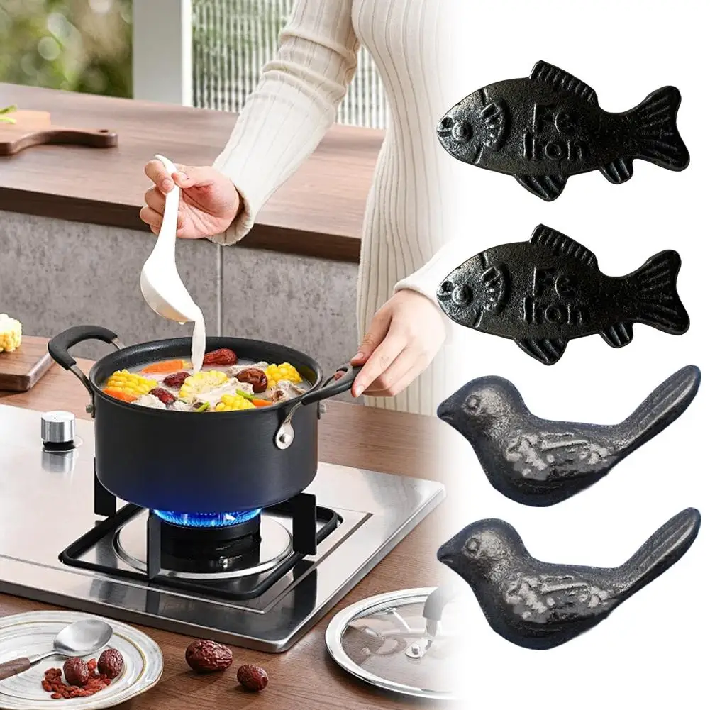 

1/2Pcs Iron Fish Bird Iron Replenishment Kitchen Supplies Home Cooking Tools Sets Reusable Gentle Health Kitchen Accessories