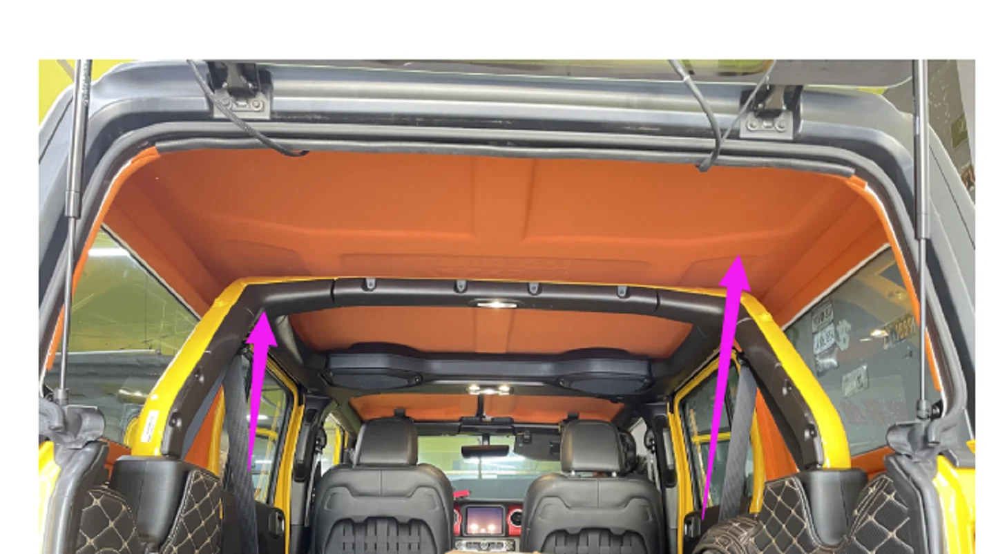 4 Door 2 Door Roof Heat Insulation Soundproof Car Insulation Roof for Wrangler JK  JL  JT  JL9052  LANTSUN view 3