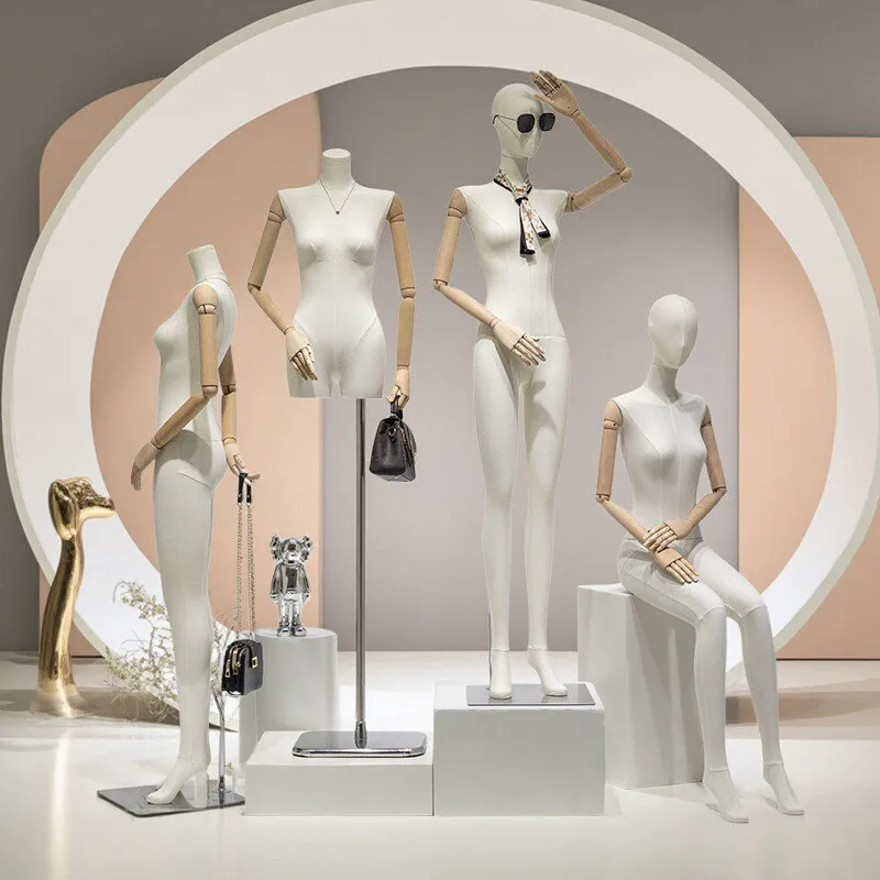 

Магазин одежды, подвеска на плоском плечо, ручная модель, реквизит, полукорпус, оконная платформа EP Yaying, женская одежда, кукла, дисплей всего тела