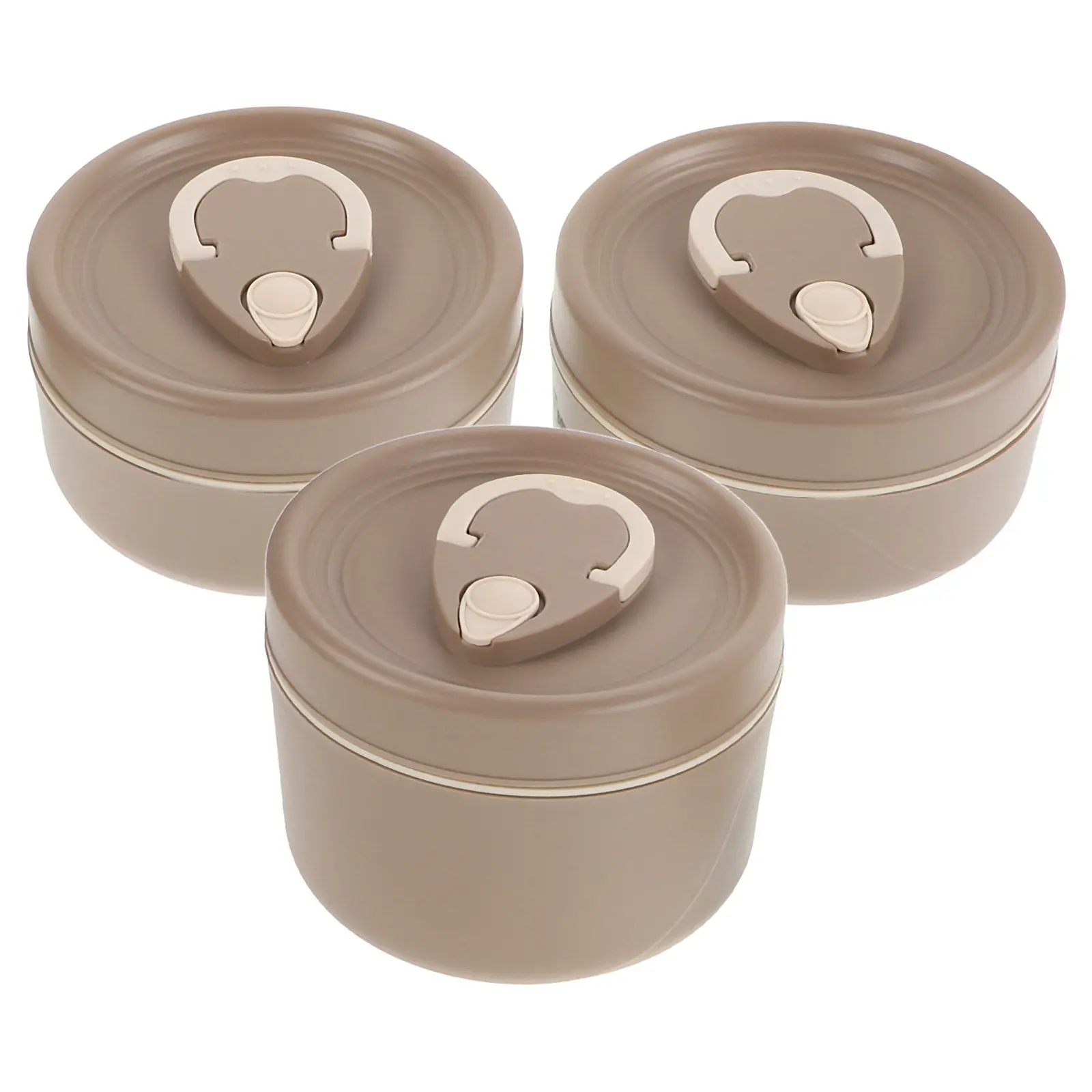 3Pcs Portable Japanese Style Stackable Lunch Box Container Insulated Lunch Box Set Outdoor Stainless Steel