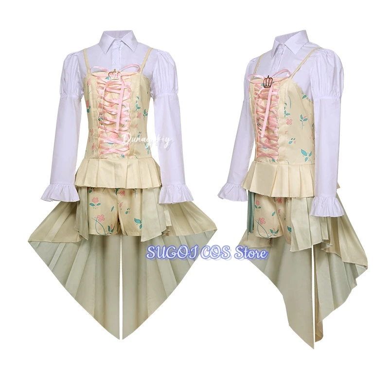 لعبة مشروع Sekai Otori Emu تأثيري حلي خمر المحكمة حزام على نمط لوليتا الزي الرسمي لفتاة 3XLهالوين كرنفال موحدة