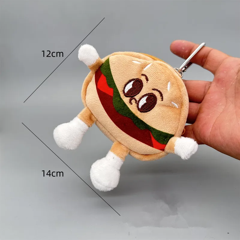 Capybara-Plüsch-Geldbörse, Stoff-Aufbewahrungstasche im minimalistischen Stil, ohne Druckkante, bezaubernder Rucksack-Anhänger für Kopfhörer und Datenkabel – Detail 7